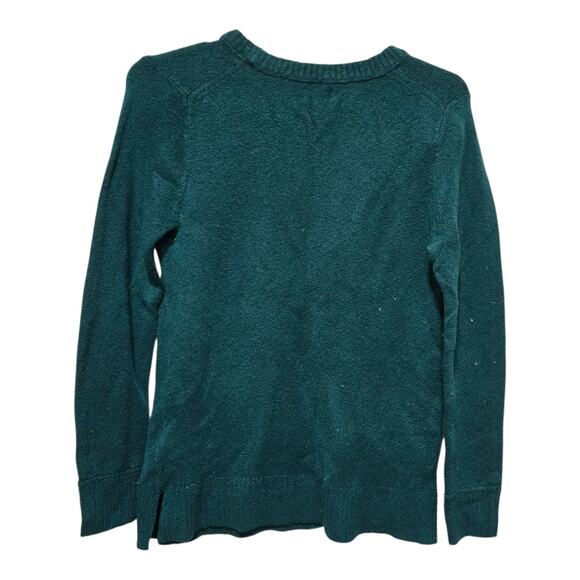 J.Crew Small Green Crewneck Pullover Sweater Long Sleeve Classic - Picture 2 of 8